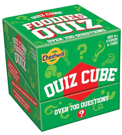 Cheatwell Games Quiz Cube Foodies | Trivia Game With Over 700 Questions