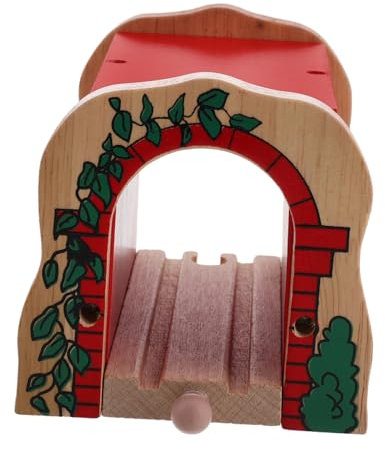 HONITANO Holzeisenbahn Tunnelszene Zubehör Aus Praktischem Holz Junge Mädchen Spielhöhle Für Kleinkinder Kompatibel Mit Holzeisenbahn Schienenerweiterung Kreativität Und Feinmotorik