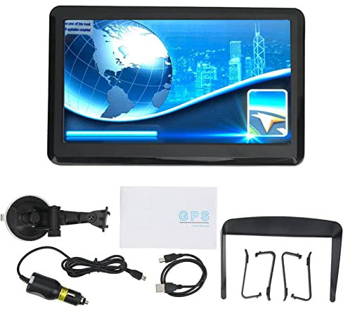 Gearwell GPS Navigator, 7-Inch Vehicle Navigation System, Truck Route GPS Unit, Touch Screen Display, Car Navigation Device