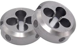 Rundes Gewindeschneiden HSSE Metric Festes rundes Schneideisen M2X0.4 M3X0.5 M4X0.7 M5X0.8 M6X1 M8X1.25 M10X1.5 M12X1.75 M14X2 M16X2 Gewindeschrauben-Gewindeschneiden(M5x0.8)
