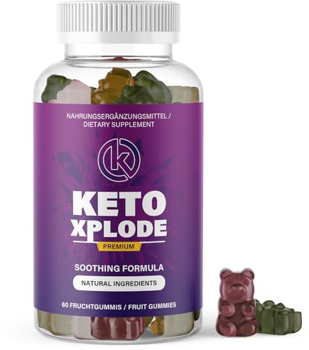 Ketoxplode Gummibärchen | genussvolle Unterstützung für den Alltag | geprüfte Qualität | 60 Gummies