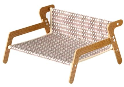 Kuntesetty Katzenliege Als Langlebiges Kratzmöbel mit Kratzbrett Eine Lounge Und Gemütlicher Schlafplatz Aus Widerstandsfähigem Holz Als Geschenk Und für Den Woh, Sommermatte