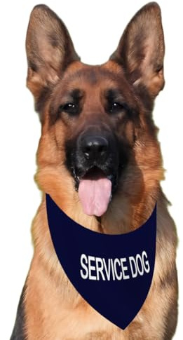 Service Dog Bandanas für große und mittlere Haustiere, 30 × 70cm Hund Samt Banana, Schal Bibs Welpen für Katze Haustier