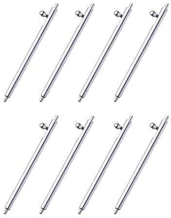 SENRISE 8 perni di ricambio per orologio, in acciaio inox, perni a molla a sgancio rapido per cinturini e cinturini di orologi