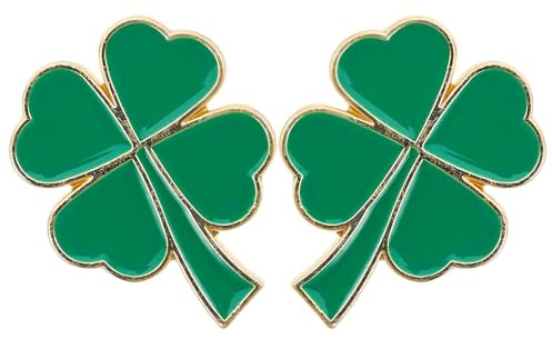 JOINPAYA Broche Trefle 4 Feuilles Broches Et Pins Pour Femme Decoration Irlandaise Porte- Lot De 2 Bijou Decoratif Pour Fetes Mariages Anniversaires