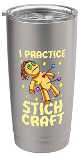 I Practice Stitch Craft Knitting Wool Knitting Wool Ball Stainless Steel Insulated Tumbler