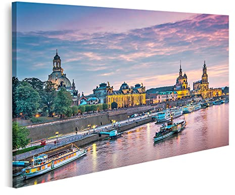 islandburner Bild auf Leinwand Dresden Deutschland Über Der Elbe Bilder Wandbilder Poster