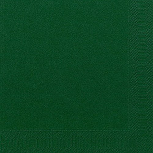 250 Stck. Duni Servietten, jägergrün, 3-lag., 40 x 40 cm, 1/4 Falz
