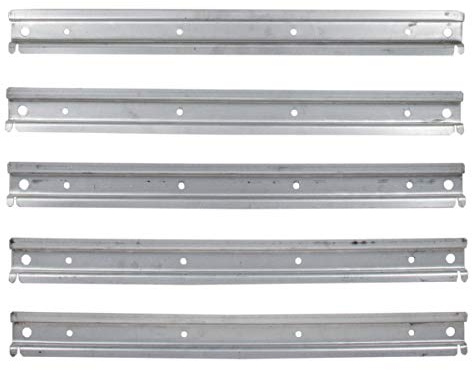 5 Stück universelle Wandleiste aus Metall für Lagerboxen und Schraubenkisten Werkstattwand