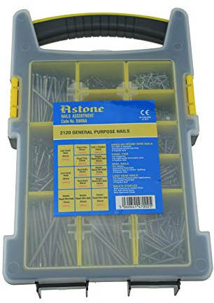 Nail Assortment Trade case: General Purpose Steel Nails; 2120 Pieces…