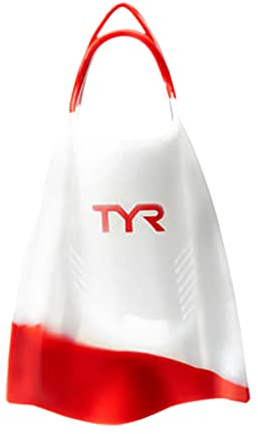 TYR Hydroblade Swim Training Fins, Red, Large