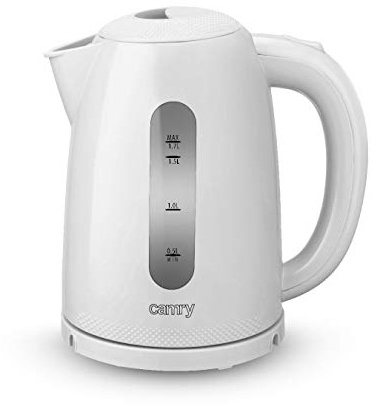 CAMRY CR 1254 W bouilloire électrique, Plastique, blanc