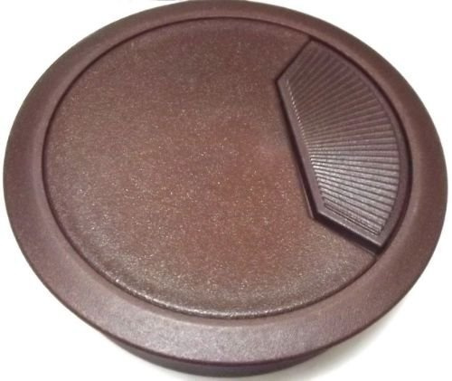 Hardware for you Ltd 80mm Brown Computer Desk Grommet Cable Outlet Tidy Insert