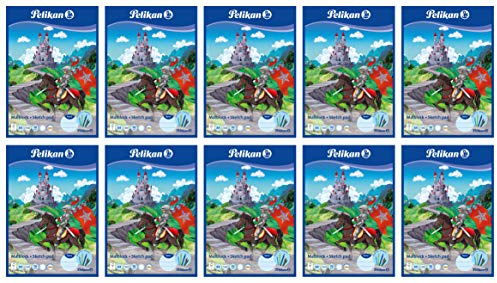Pelikan Malblock DIN A4 / 100 Blatt VE=1 (Chlorfrei, 70 g/m²) (Blau, 10 Block)