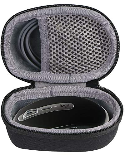 co2CREA Hard Travel Case for Logitech MX Anywhere 3S/3/2S/2 Mouse | Compact EVA Mouse Storage Case with Grid Shock Absorbing Foam Cushion & Detachable Carabiner