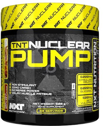 NXT TNT Nuclear Pump - 500g | Non Stimulant Pre-Workout | Decrease Fatigue | Increase Strength - All Flavours (Fizzy Cola Bottles)
