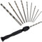 Precision Pin Vise Hobby Drill, 26 Pcs Precision Pin Vise Hand Drill with Twist Bits Set,Mini Hand Drill Tool, for Delicate Manual Work, Electronic Assembling and Model Making