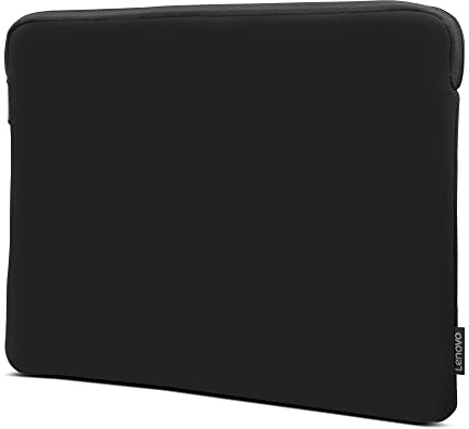 Lenovo Basic Laptop-Hülle für 33 cm (13 Zoll) Notebook/Tablet, kompatibel mit MacBook Air/Pro, Neopren-Material, weiches Fleecefutter, Öffnung Oben mit Reißverschluss, Schwarz