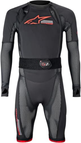 Alpinestars Tech-Air 10 Race System Tuta airbag, nero/rosso, 2XL