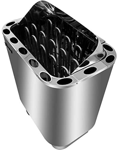 UIGJIOG Sauna Forno Termostato Built-in Temperatura Tempo Stufa per Sauna Riscaldatore per Sauna Spa Fornello per Sauna Acciaio Inossidabile Bagno di Vapore Secco Forno per Sauna con Incasso,4.5KW