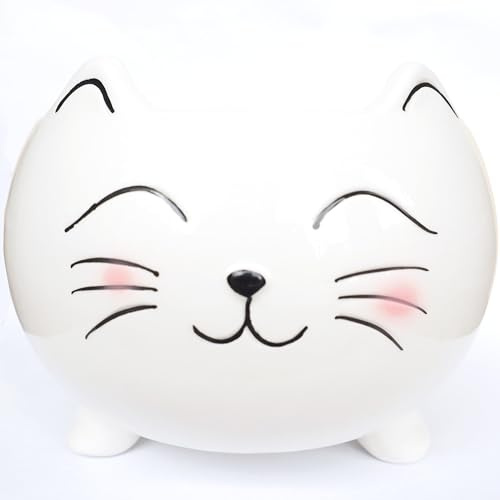 Cat Yarn Bowl for Knitting - Cute Ceramic Knitting Bowl Extra Large - Ceramic Yarn Bowl Crochet Accessories Yarn Holder Storage Gift for Knitters Funny