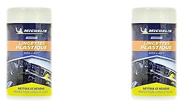 MICHELIN 008886 Boîte 40 Lingettes Plastiques Brillants (Lot de 2)