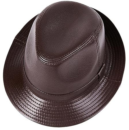 Panama Fedora Hüte für Herren Damen,Kurze Krempe,Jazz-Cap, Trilby Mütze, Strandhut Leder Gatsby Fedora Hüte