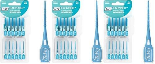 TePe EasyPick Dental Stick M/L / 1 x 36 Stück inklusive praktischem Taschenetui/Für eine einfache, tägliche Anwendung zwischendurch und unterwegs (Packung mit 3)