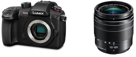 Panasonic Lumix GH5M2 | Appareil Photo Hybride Expert Noir – Version Française & Lumix 12-60mm F3.5-5.6 | Objectif Zoom Standard H-FS12060E Noir – Compatible Monture Micro 4/3 Panasonic & Olympus