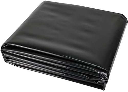 Revêtement de bassin HDPE durable pour bassins extérieurs, 3x4m 4x6m 5x8m 8x10m 10x12m revêtement d'étang préformé, membrane de piscine de jardin pour bassins à poissons Koi, fontaine et cascade(3x4m)