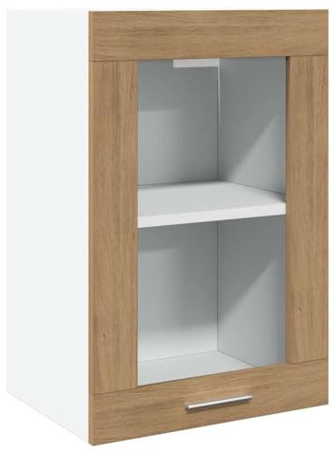 vidaXL Vitrine Suspendue Lyon Chêne Artisanal 40 x 31 x 60 cm Bois d'ingénierie