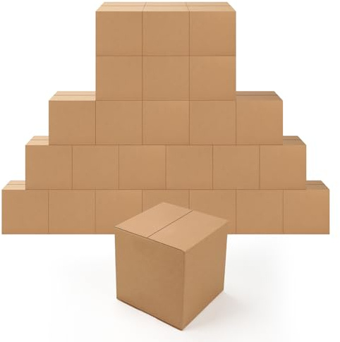 EdenseeLake 7x7x7 inches Shipping Boxes Small Cardboard Boxes for Packing, Moving, Mailing, 25 Pack