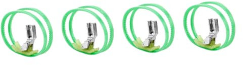 DIYEAH Universal Dual Roller Sewing Machine Presser Feet Replaceable Satin Setup Suitable for Beginners and Professionals Rounded Corners