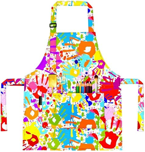 YeeHeen Apron Artist Painting Smock Waterproof Art Apron with Pocket