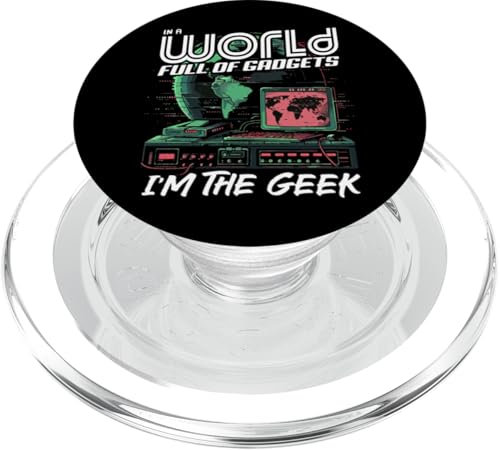 En un mundo lleno de gadgets Soy el geek Cita Técnico PopSockets PopGrip para MagSafe