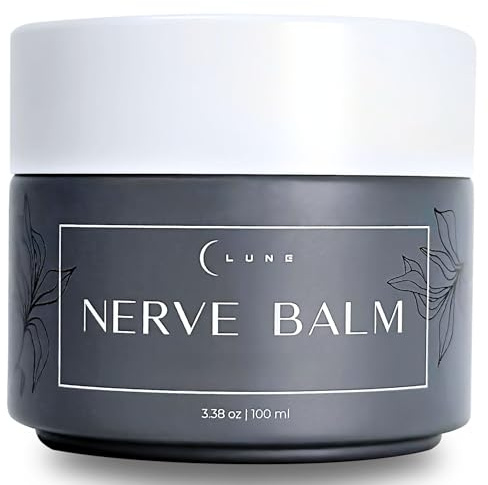 Lune Nerve Balm – Neuropathy Cream for Burning, Tingling & Numbness in Feet & Hands | Natural Nerve Pain Relief Cream with Arnica, Vitamin B6 & Magnesium | 3.4 oz