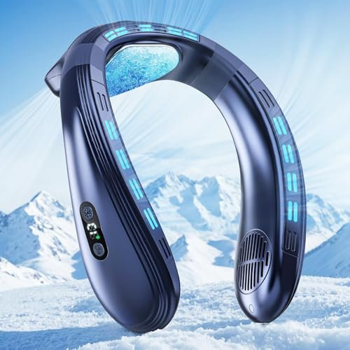 Staholz Condizionatore d'aria portatile a 360° per il collo, ventilatore indossabile con ventola da raffreddamento 6000 mAh per esterni/ufficio