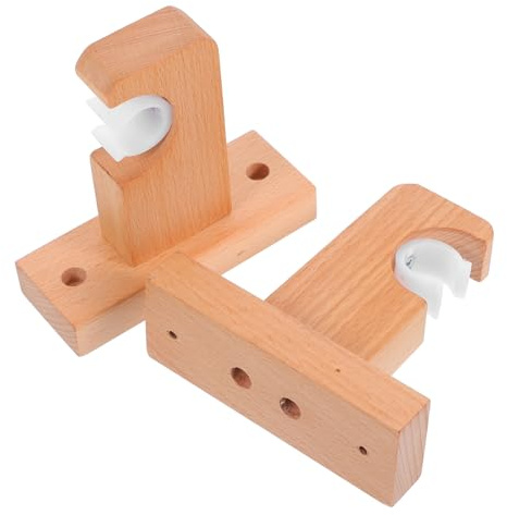 SEWACC 2 Pièces Supports de Rideaux Lot de Supports Robustes pour Tiges de Rideaux Fixation Murale pour Cuisine Chambre et Salon Installation Simple et Durable