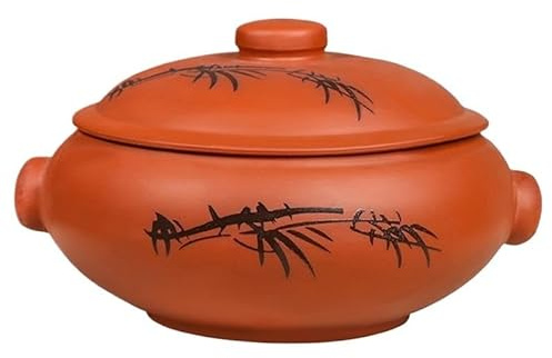 Tegame Terracotta Pentole in ceramica for casseruola in for uso domestico(350ml)