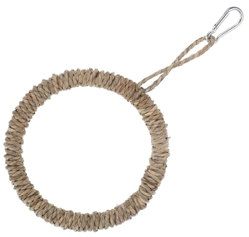 MINAOLULUS Juguete Colgante Tejido para Loros Escalera de Cuerda, Columpio para Pájaros Adecuado para Jaulas, Accesorio para Entretenimiento de Aves