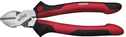 Wiha 43324 Industrial mit DynamicJoint Seitenschneider, rot schwarz, 140mm