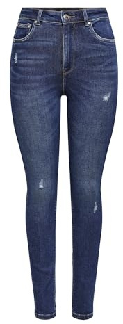 ONLY Female Skinny Fit Jeans ONLMila Life HW Ankle 2934Dark Blue Denim Onlmila Life Hw Sk ANK Bj374 Noos 29w / 34l