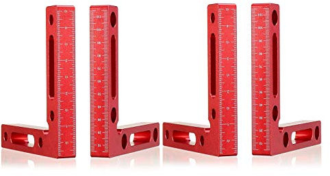 Abrazaderas de ángulo de 90 grados, tensor angular de madera, abrazadera de posicionamiento de aleación de aluminio, abrazadera de ángulo recto