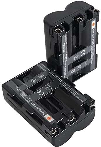 (2-Pack) NP-FM500H DSTE Ersatz Batterie Akku Kompatibel für Sony Alpha SLT-A57, SLT-A58, SLT-A65, SLT-A65V, SLT-A68, SLT-A77, SLT-A99, CLM-V55, npf Akkuladegerät