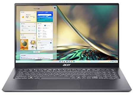 Acer Swift 3 (SF316-51-53KZ) Ultrabook/Laptop | 16 FHD Display | Intel Core i5-11300H | 16 GB RAM | 512 GB SSD | Intel Iris Xe Graphics | Linux (eShell Version) | QWERTZ Tastatur | grau