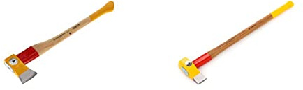 Ochsenkopf Spalt-Fix-Axt, Spaltaxt mit Rotband-Plus Stielbefestigung, Langlebiger Stiel aus Hickoryholz, 2,15 kg & Profi-Spalthammer Big Ox, Mit Rotband-Plus Stielbefestigung