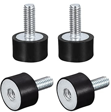sourcing map 4 Stück M5*12 Gummipuffer, Stoßdämpfer Silentblock Gummibuchsen für Garage Motor Luftkompressor Auto Boot Bobbins（VD15*10 M5*12） | Vibrations-Isolator, Stoßdämpfer, für Garage, Motor, Luftkompressor, Auto, Boot, Spule
