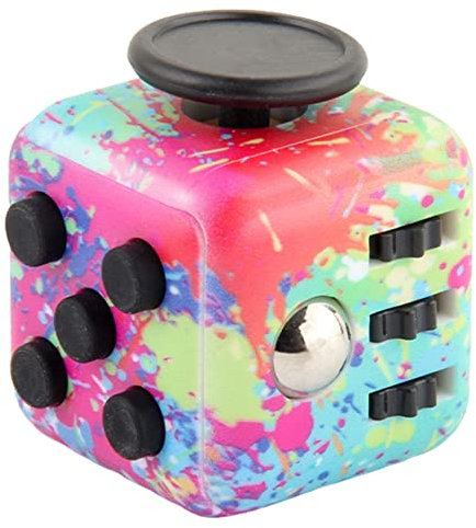 Yeefunjoy Fidget Toy Cube Anti Stess Würfel Stresswürfel Spielzeug mit 6 Seiten Funktion zum Stressaubbau bei Nervösität für alle Altersklassen kleines Geschenk für Männer Frauen Kinder