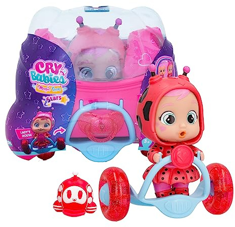 Cry Babies Magic Tears Stars Star Lady – Sammlerstück-Babyball zum Sammeln, Verkleidet in einem schillernden Silikon-Outfit, Geschenk, Spielzeug für Mädchen und Jungen ab 3 Jahren