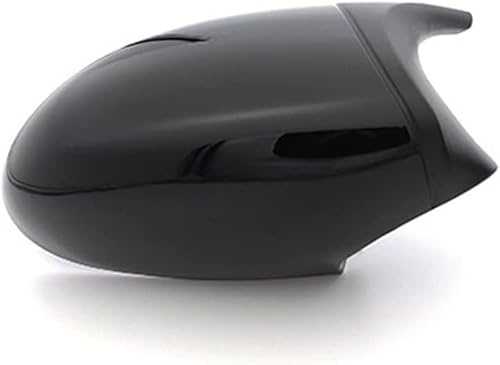 KCKEM Auto Spiegelkappen für BMW 1 3 Series E82 E88 2007 2008 2009 E90 E87 E91 E93 E81 E92,Auto Außen Links/Rechts Seitenspiegel Gehäuse Rahmen Rückansicht Shell Rahmen,1pc Black Left